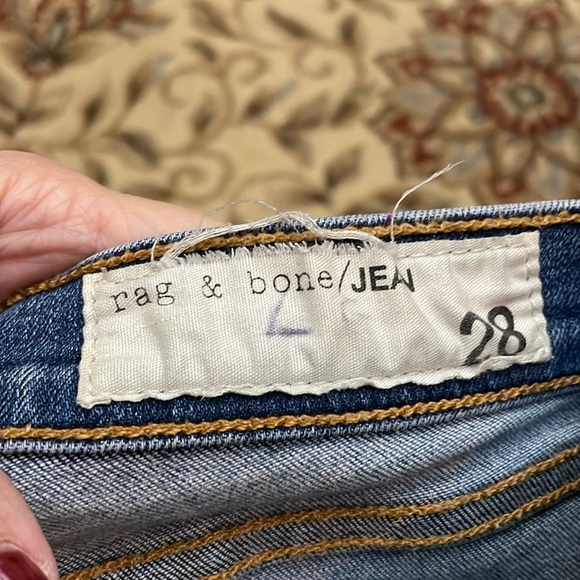Rag & Bone Skinny Jeans in Color Destroyed Size 28 - Picture 7 of 11